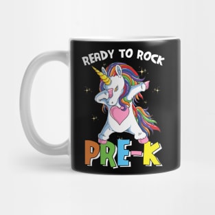 Dabbing Unicorn Ready To Rock Pre-K Funny Back To School Gift Mug